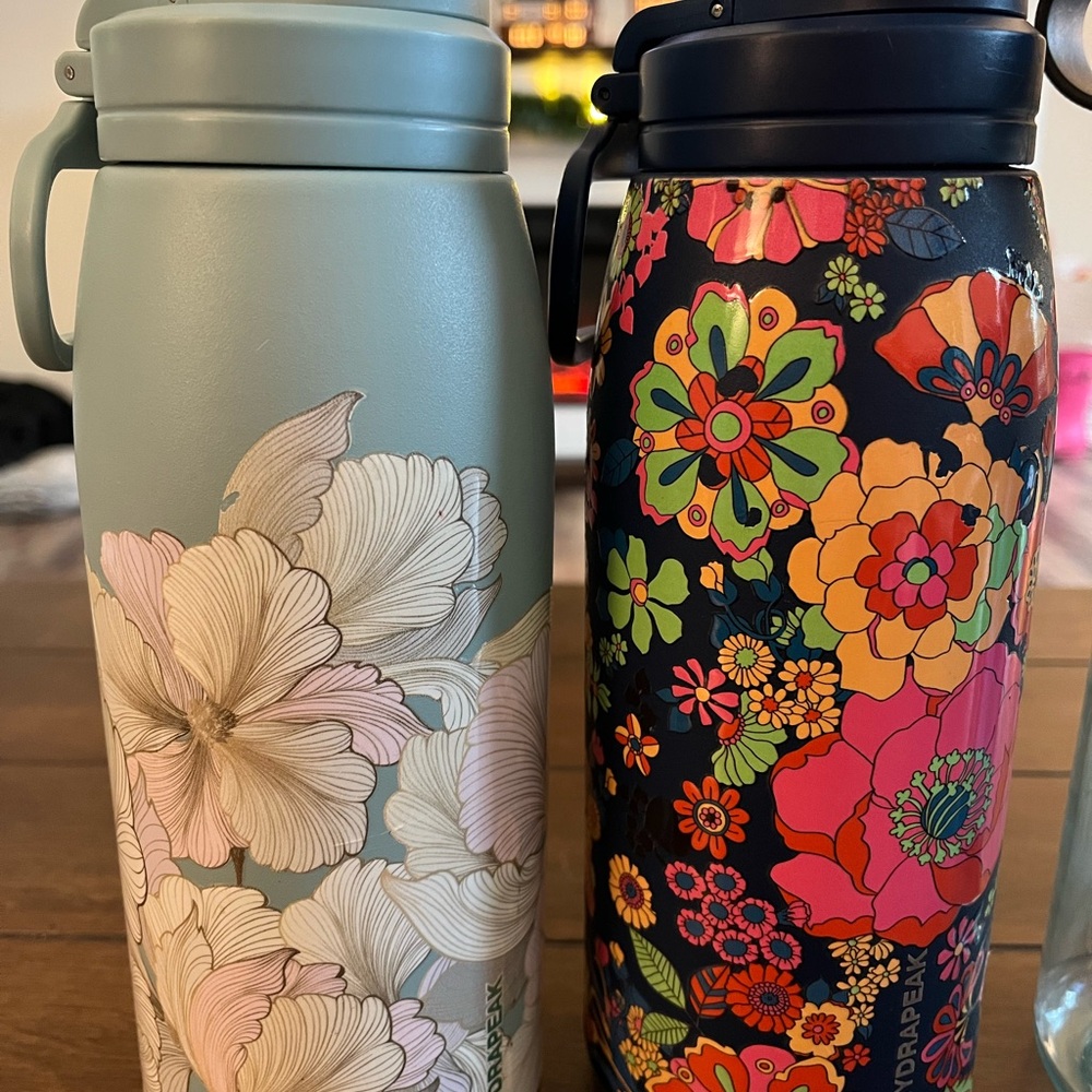 Floral Insulated Water Bottle Set - Multicolor
